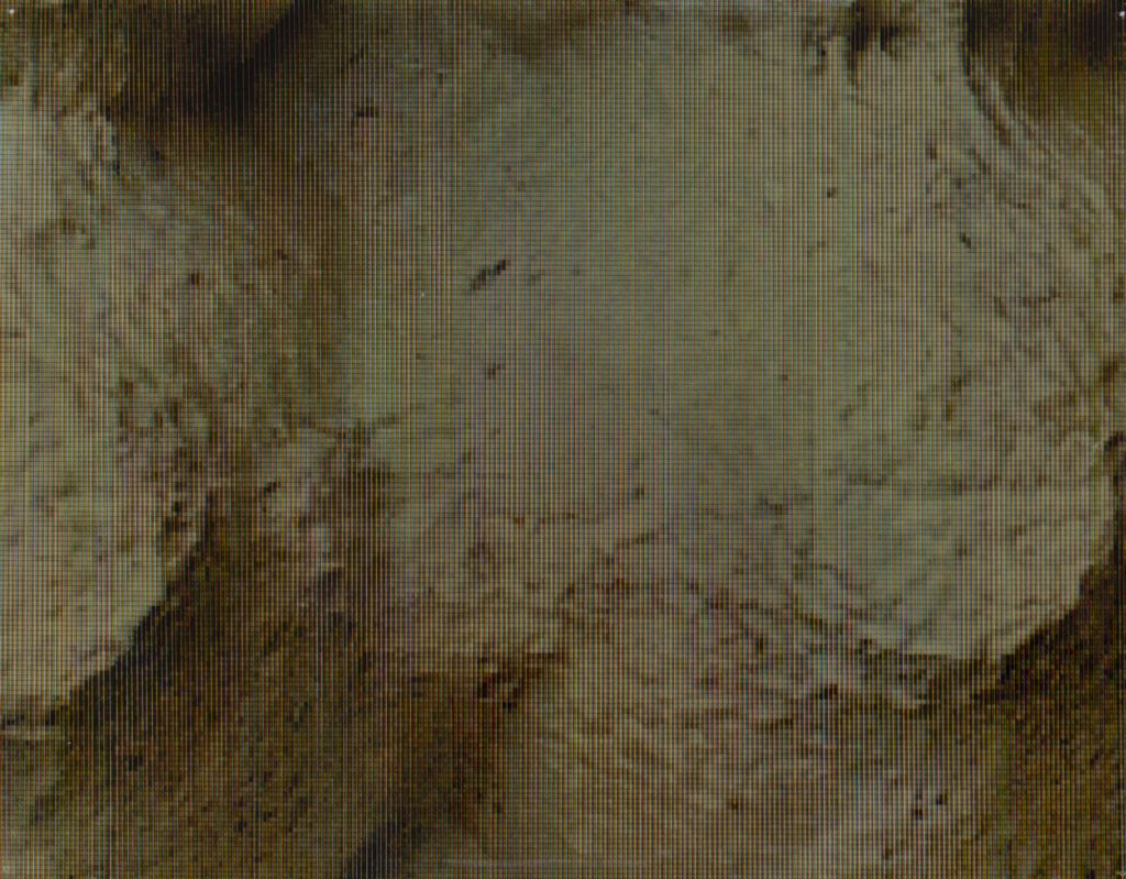 Stilla Seis / r_05_10_I_ / Fotografie analog, Color Handabzug, 20 Teilflächen, vertikal eingeschnitten, 142 × 138 cm / 2005